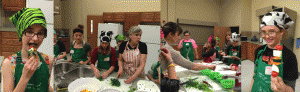 Pictures from Health Literacy Cooking class