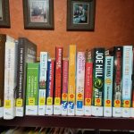 Shelf of new books
