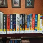 Shelf of new books