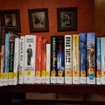 Shelf of new books