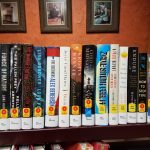 Shelf of new books