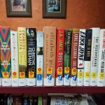 Shelf of new books