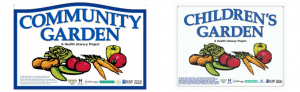 Community Garden signs