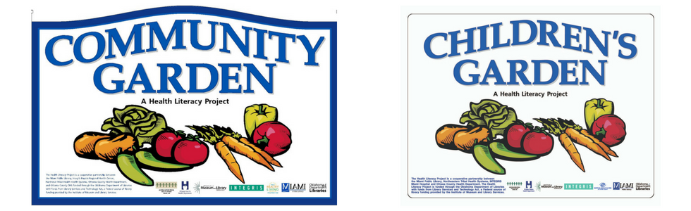Community Garden signs