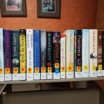 Shelf of new books