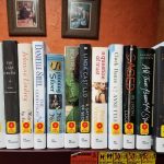 Shelf of new books