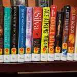 Shelf of new books