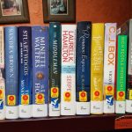 Shelf of new books