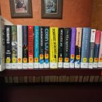 Shelf of new books