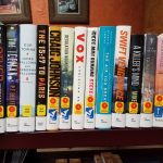 Shelf of new books