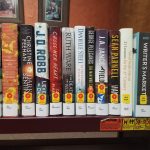 Shelf of new books