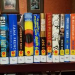 Shelf of new books