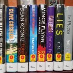 Shelf of new books