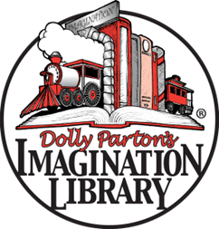 Dolly Parton's Imagination Library Logo click to be redirected to the sign up page