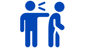 person yelling at another person